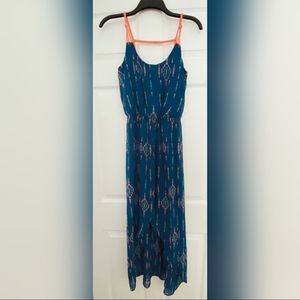 Waterfall maxi dress